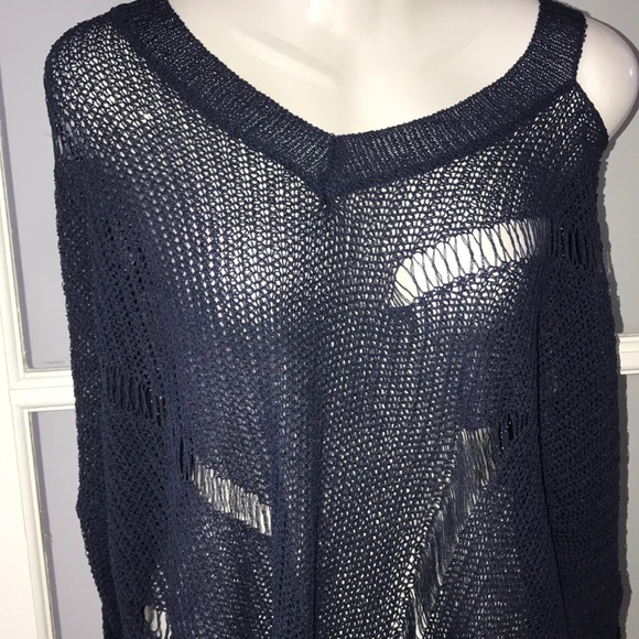 NAVY blue lightweight sweater size L and XL - Picture 3 of 4